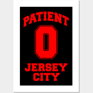 Patient Zero Zombie Jersey City - Red Posters and Art